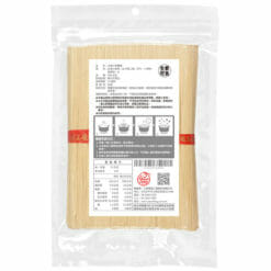 三風製麵的台灣小麥麵線外包裝背面